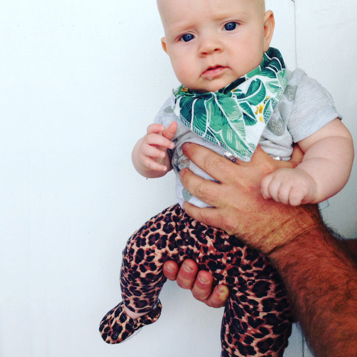 Tropical Palm Dribble Bib