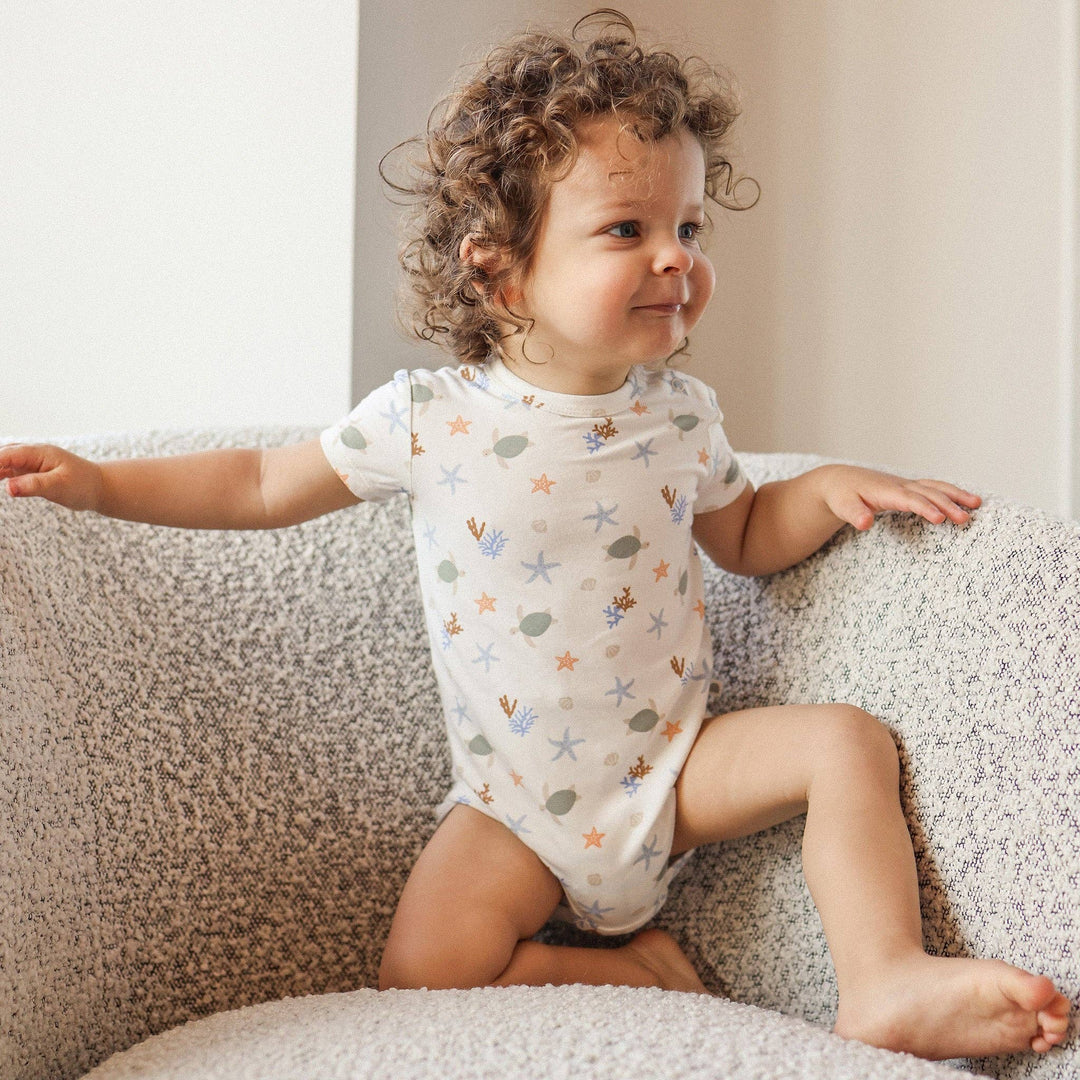 Comfy Short Sleeve Bodysuit - Underwater World