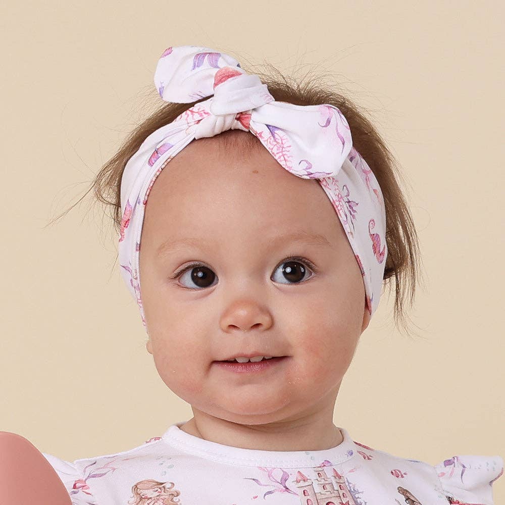 Mermaid Organic Topknot/Bow