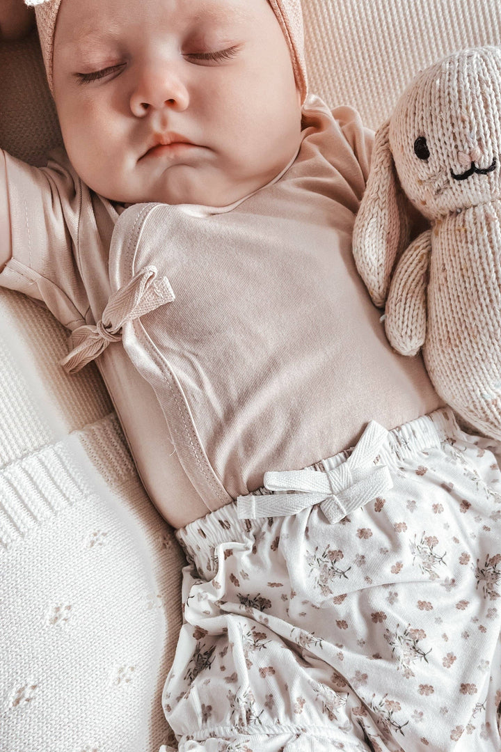 Bamboo/Organic Cotton Willow Bodysuit - Soft Mocha