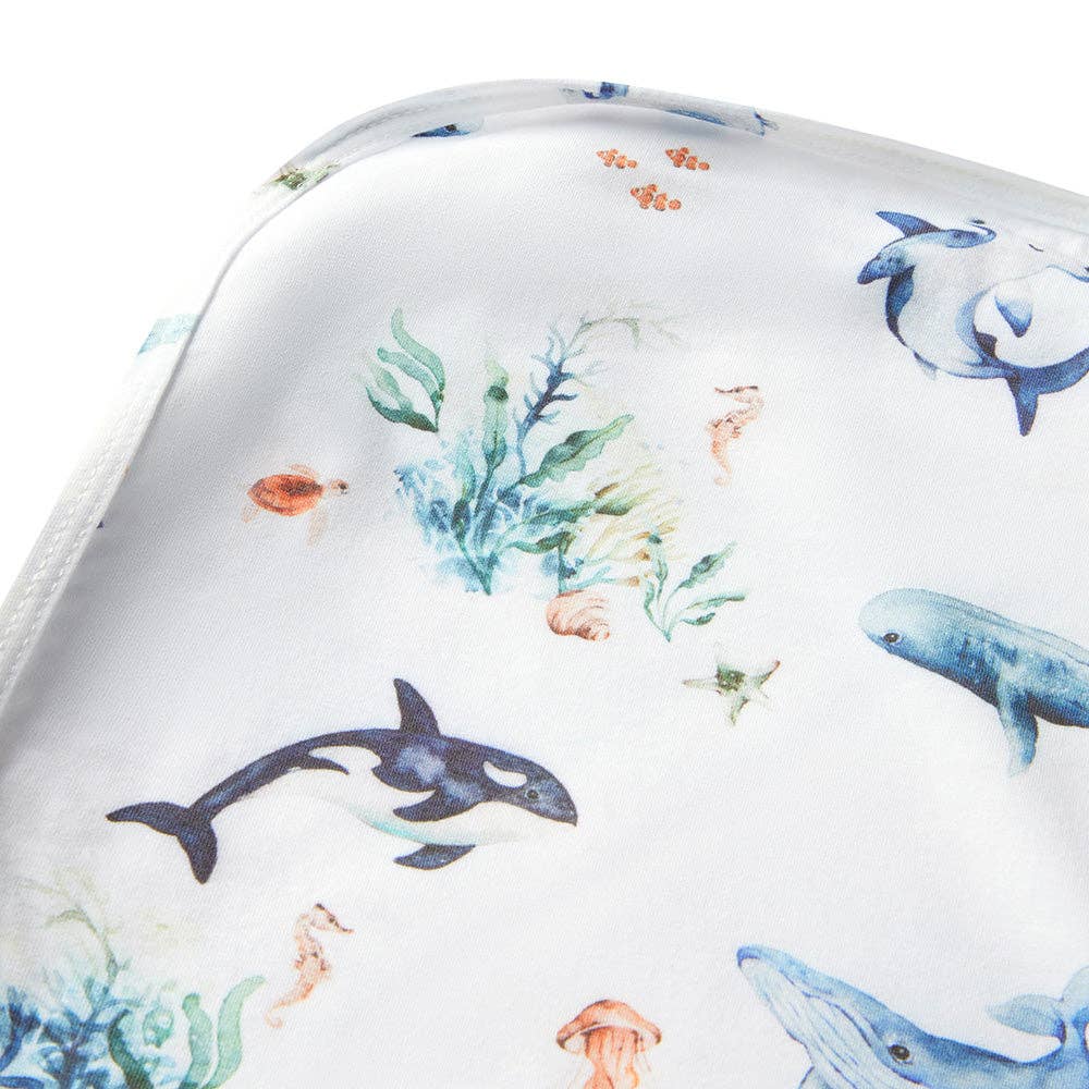 Ocean Organic Jersey Wrap & Beanie Set