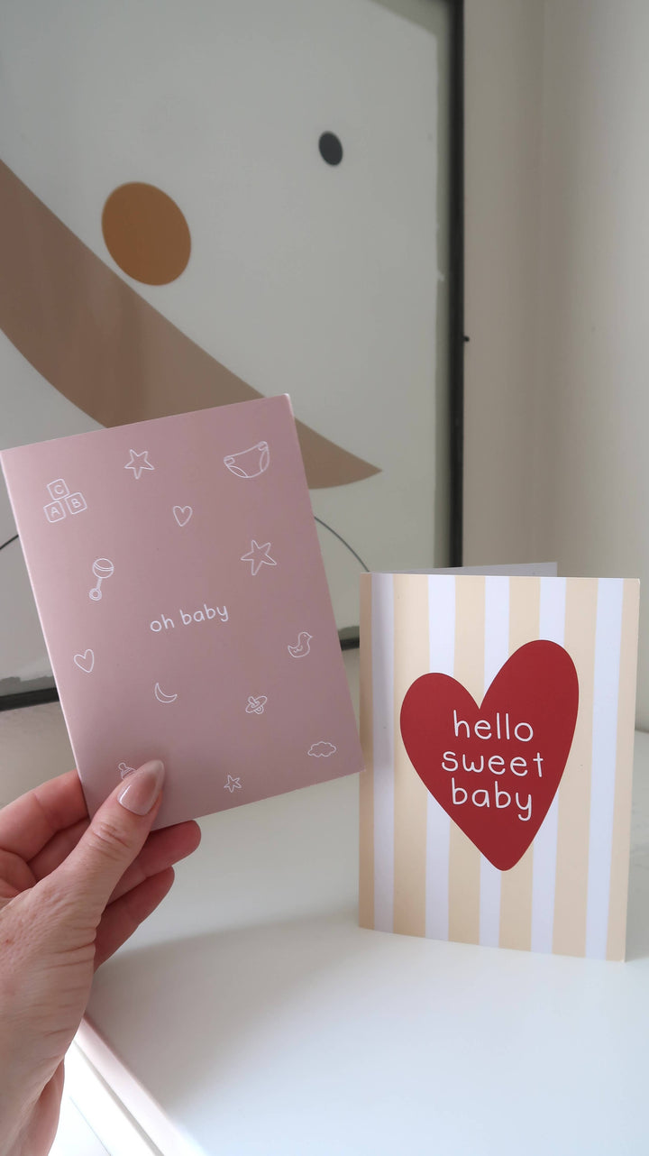Oh Baby Card | Newborn Card | Baby Shower Card