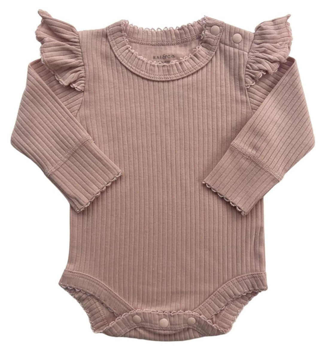 Frill Basic Long Sleeve Bodysuit