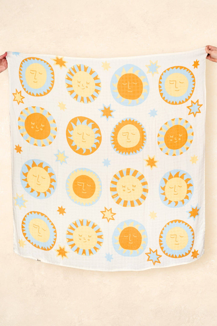 Organic Muslin Swaddle - Sunny Day (Limited Edition)