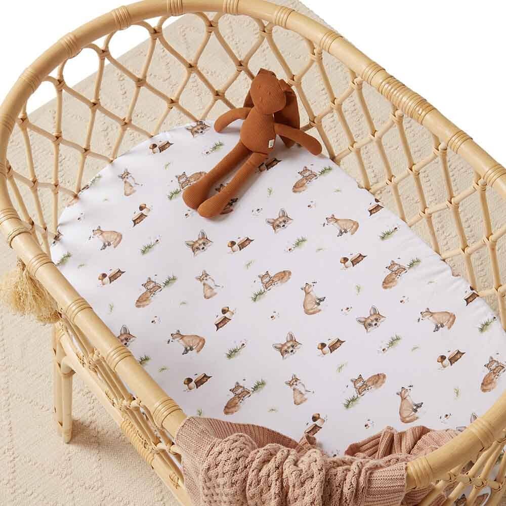 Fox Bassinet Sheet / Change Pad Cover