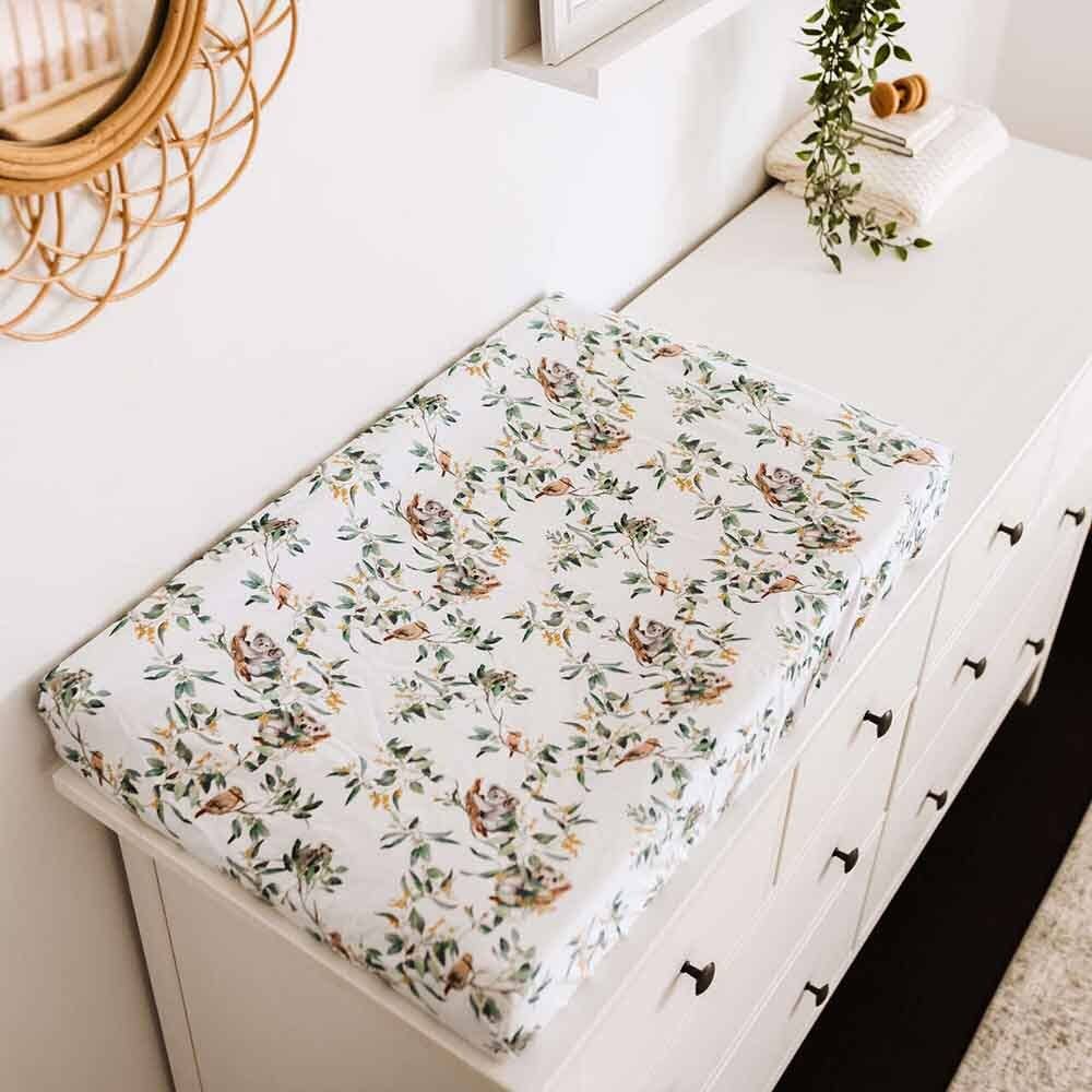 Eucalypt Bassinet Sheet / Change Pad Cover