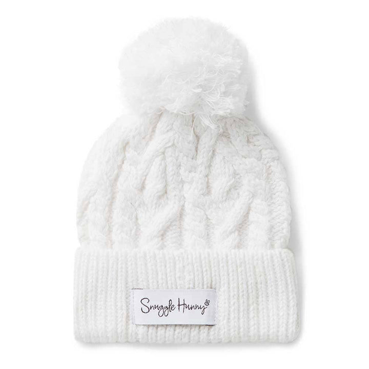 White Organic Baby Knit Beanie