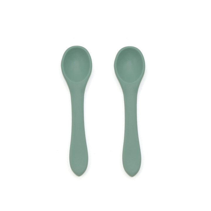 2-Pack Food Grade Silicone Baby Spoons in 6 Colors