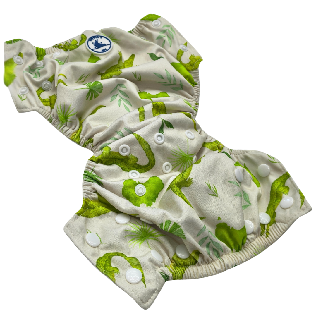 REUSABLE SWIM NAPPY ~ CROCODILES