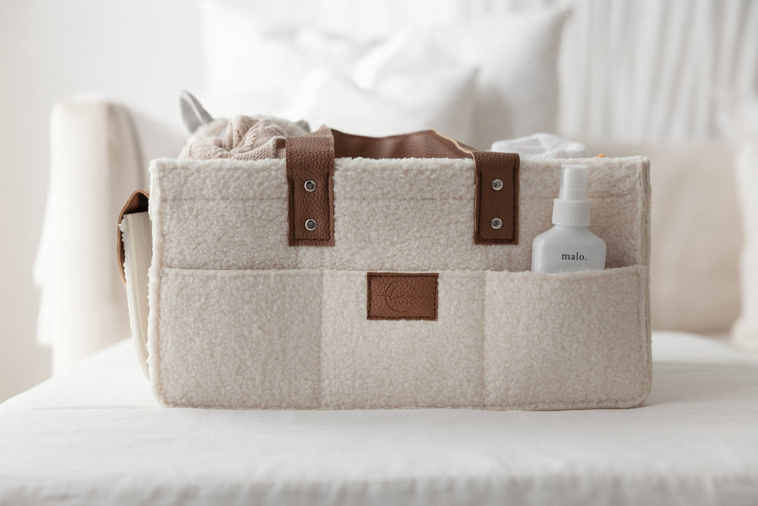 Nappy Caddy- Snow Tan- Large Side Pocket