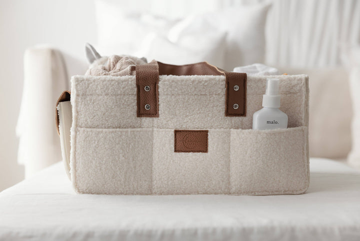 Nappy Caddy- Snow Tan- Large Side Pocket