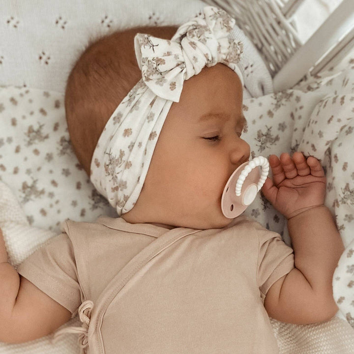 Bamboo/Organic Cotton Willow Bodysuit - Soft Mocha