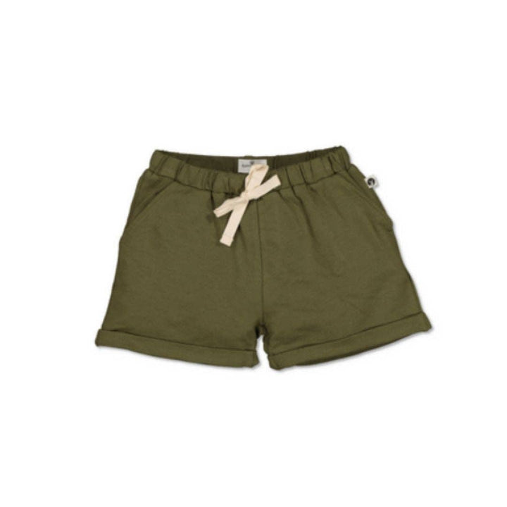 Cotton Terry Shorts - Forest Green