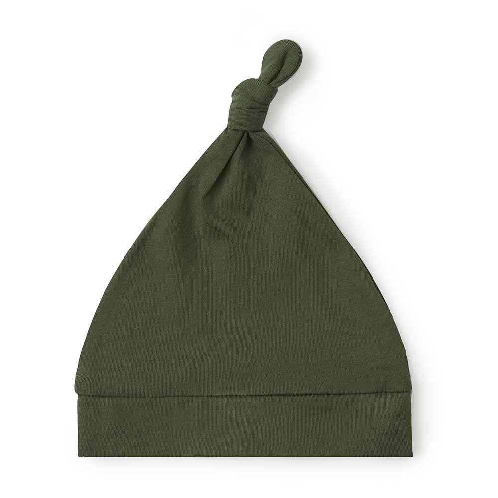 Olive Knotted Beanie