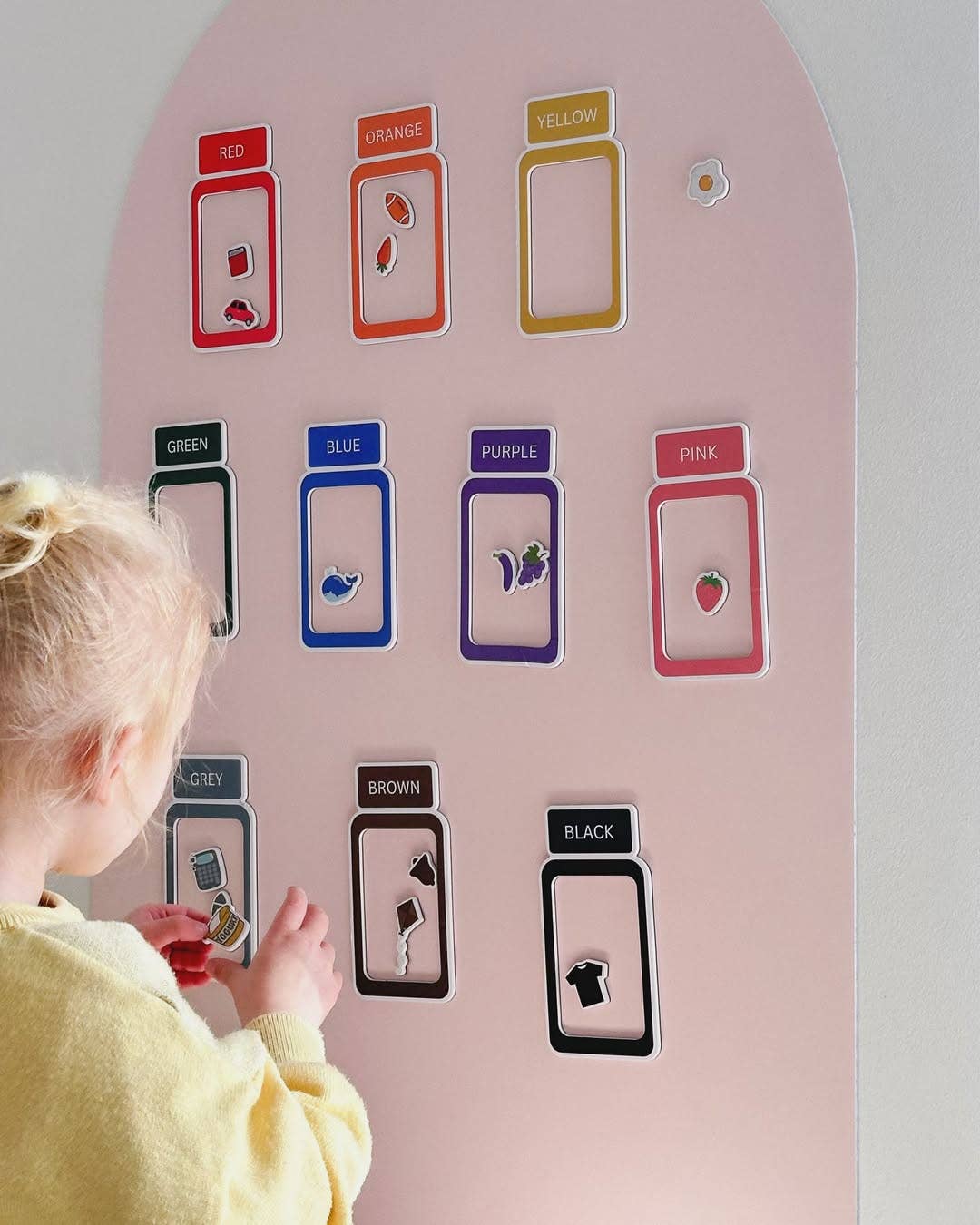 Magnetic Colour Sorting Jars | Montessori Sorting Jars