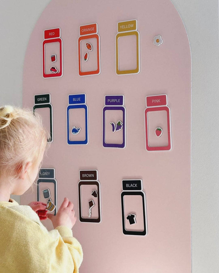 Magnetic Colour Sorting Jars | Montessori Sorting Jars