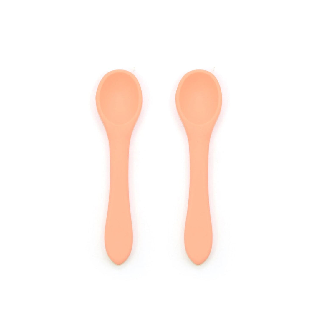 2-Pack Food Grade Silicone Baby Spoons in 6 Colors