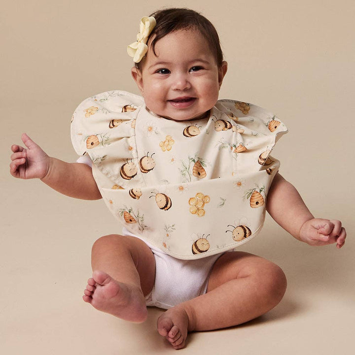 Bumblebees Frill Snuggle Bib