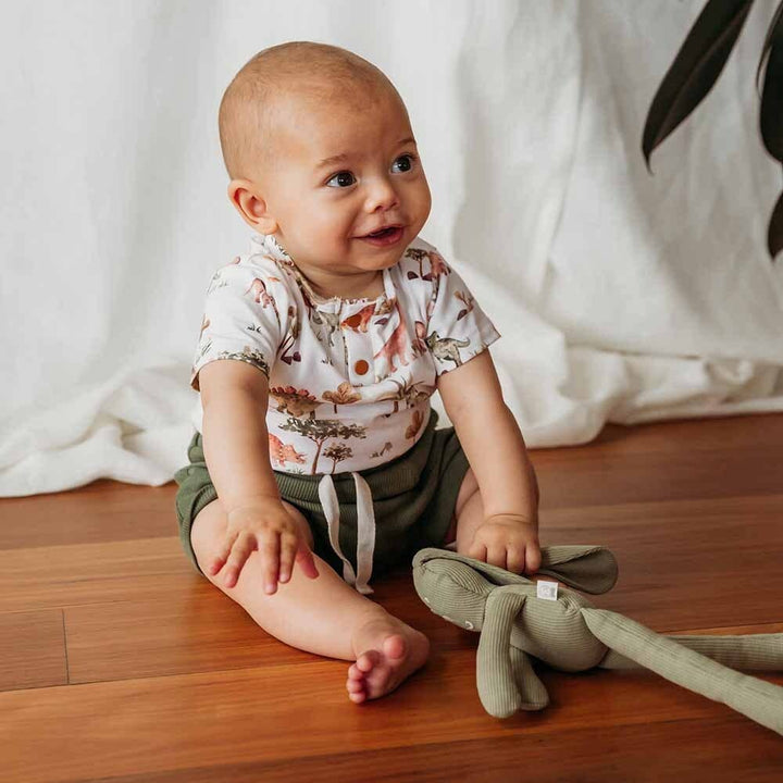 Dino Short Sleeve Organic Bodysuit