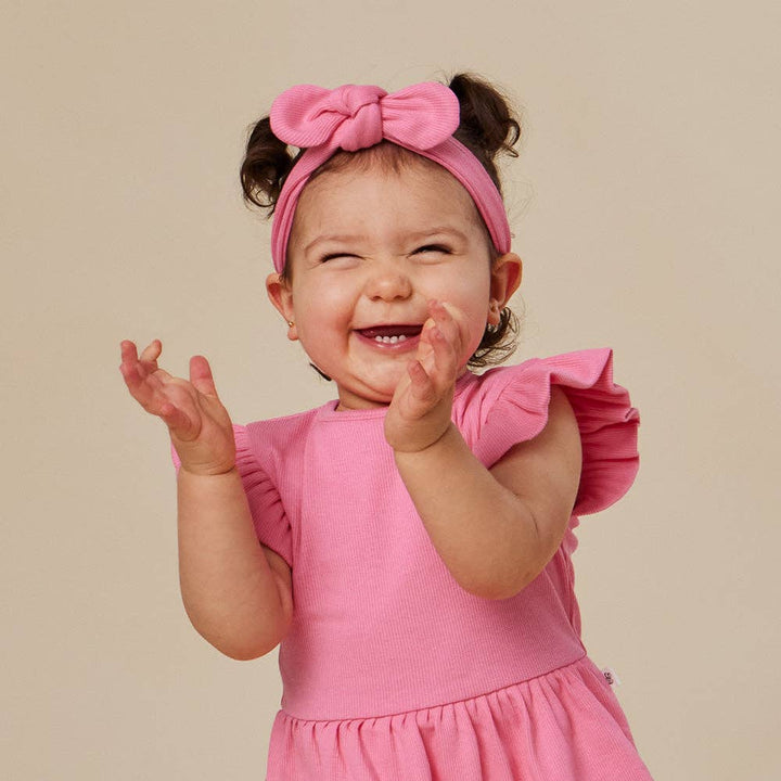 Candy Ribbed Organic Topknot/Bow