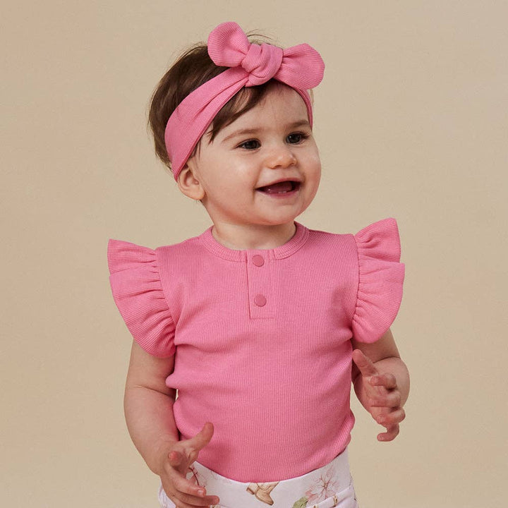 Candy Ribbed Organic Topknot/Bow