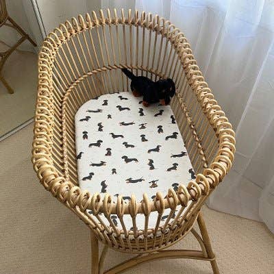 DACHSHUND | Bassinet Sheet / Change Mat Cover