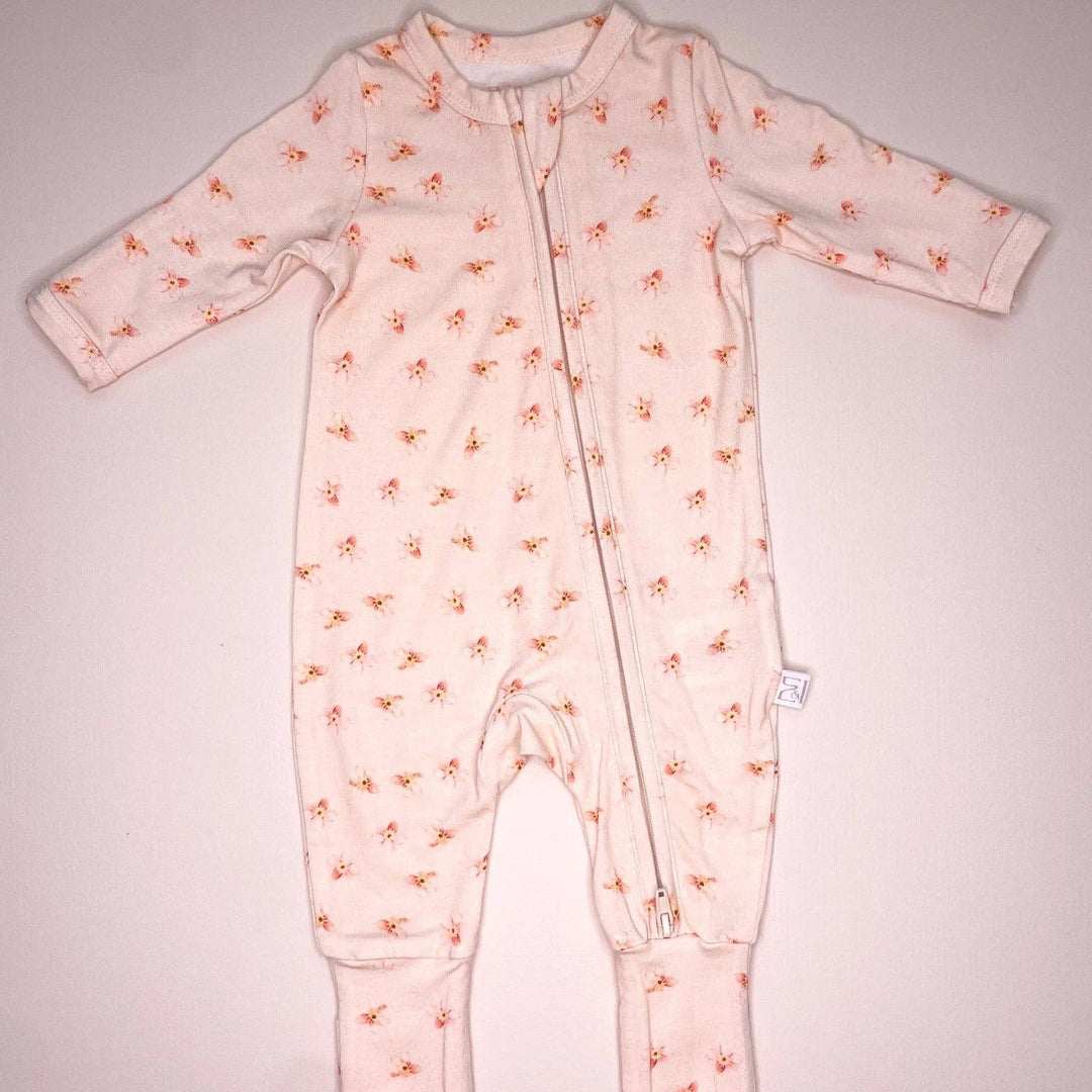 Bamboo/Organic Cotton Florence Onesie - Posey
