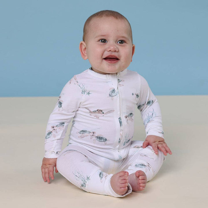 Turtle Organic Snugglesuit Convertible Romper