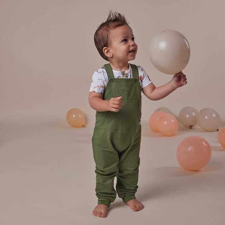 Olive Organic Joey Overalls
