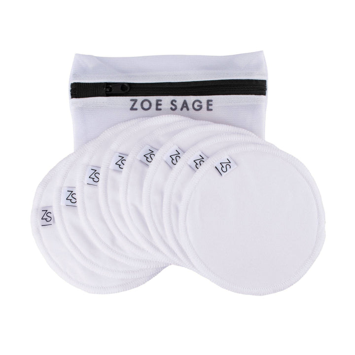 Washable Bamboo Nursing Pads (8pk)- Silk