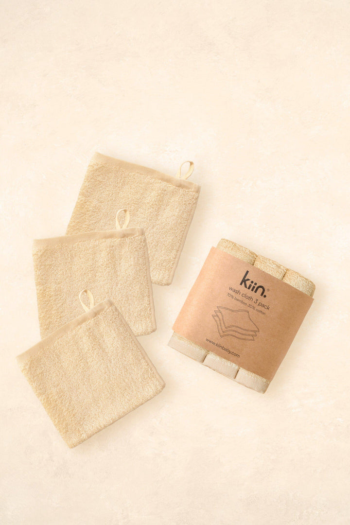 Kiin Baby Wash Cloths 3 Pack