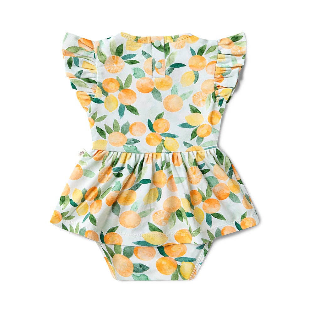 Citrus Squeeze Short Sleeve Organic Dress