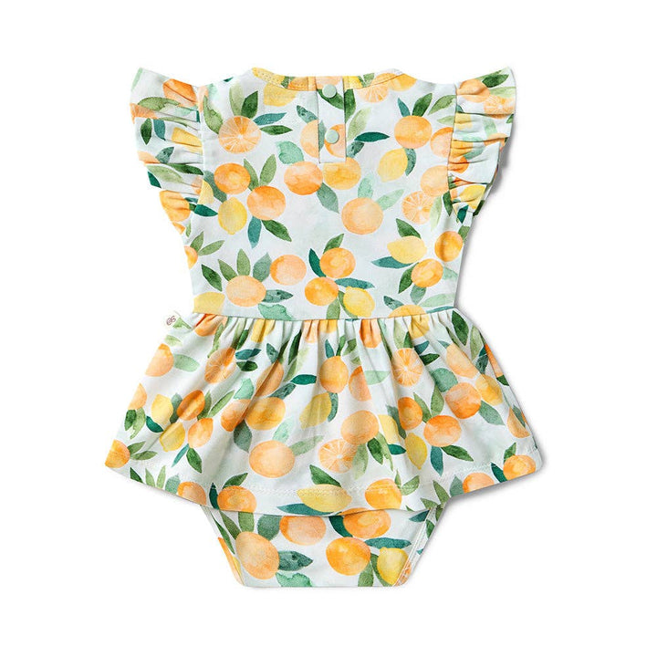 Citrus Squeeze Short Sleeve Organic Dress
