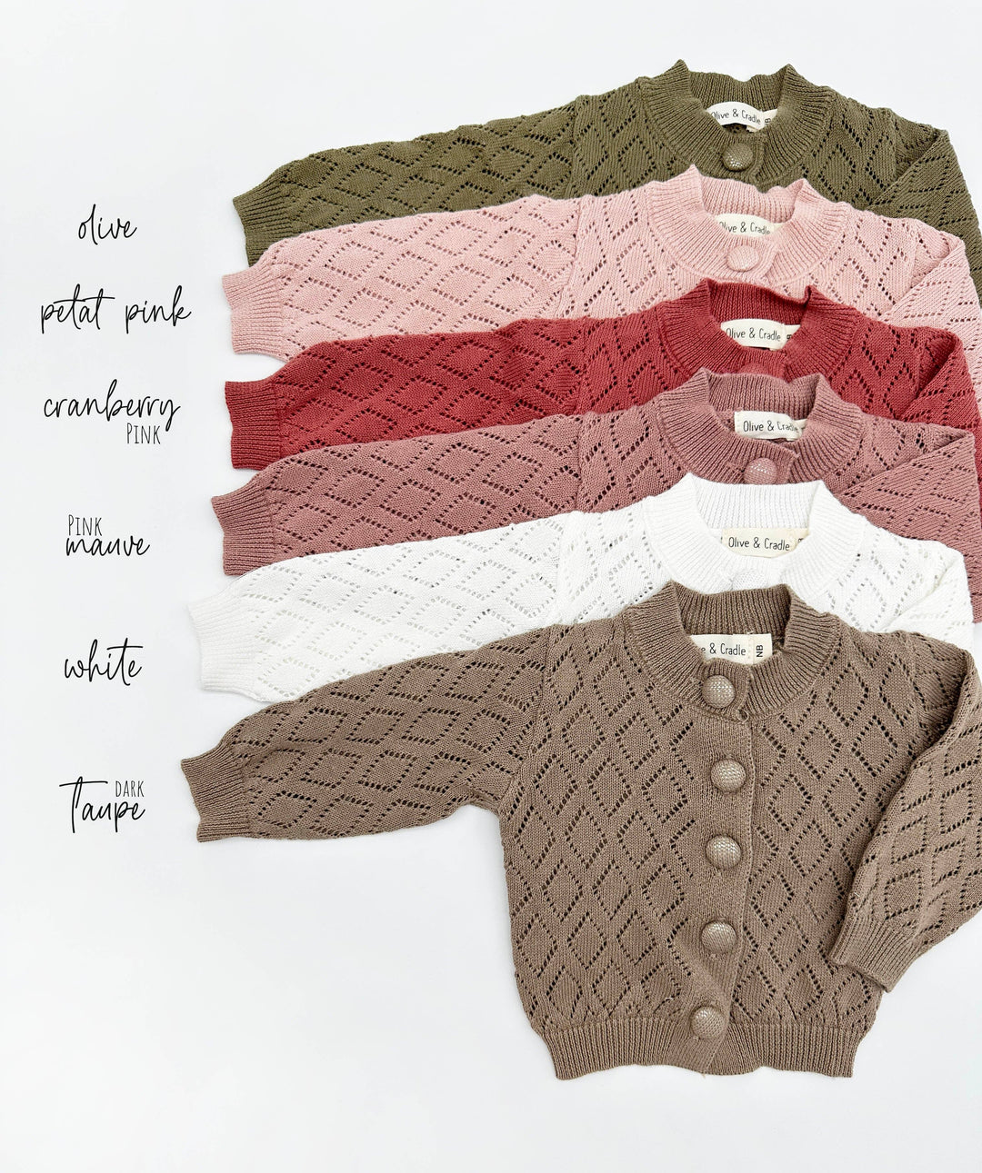 Ellanor Pointelle Girls Cardigan