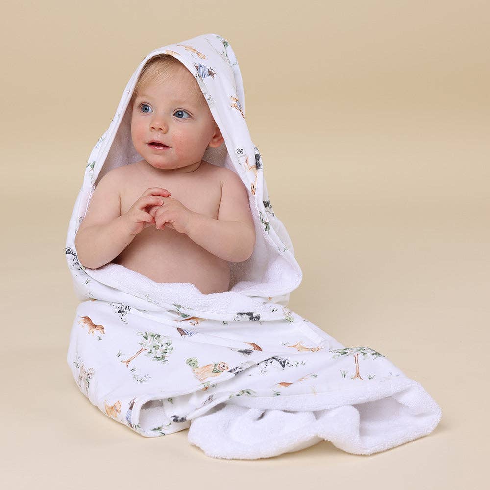 Dog Park Organic Hooded Baby Towel