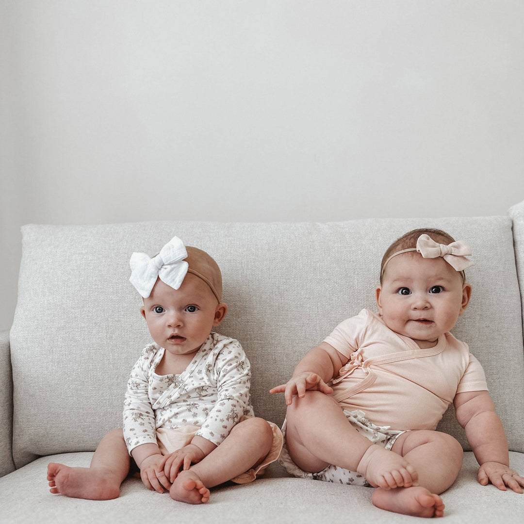 Bamboo/Organic Cotton Willow Bodysuit - Blush