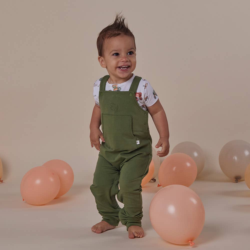 Olive Organic Joey Overalls