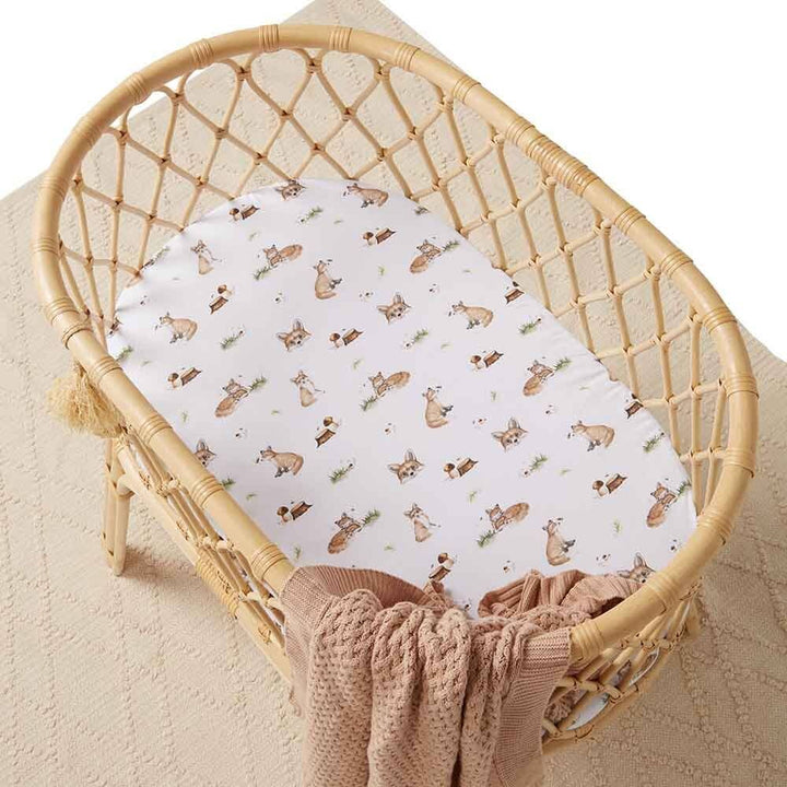 Fox Bassinet Sheet / Change Pad Cover