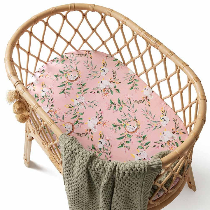 Cockatoo Organic Bassinet Sheet / Change Pad Cover