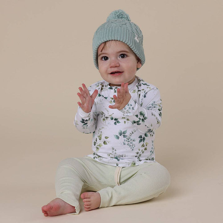 Sage Organic Baby Knit Beanie