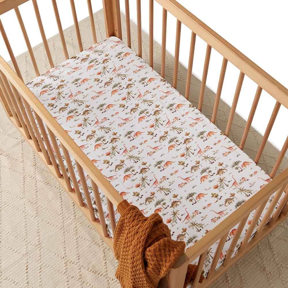 Dino Fitted Cot Sheet