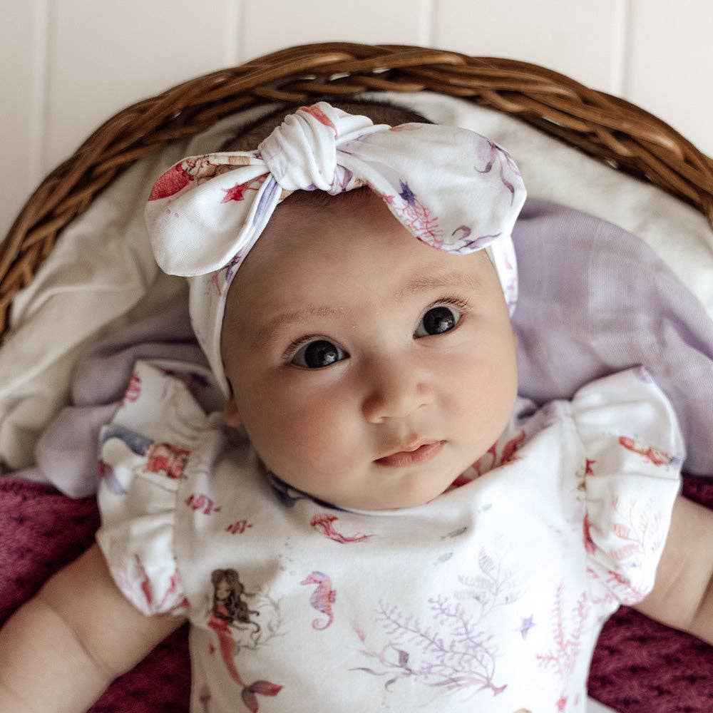 Mermaid Organic Topknot/Bow