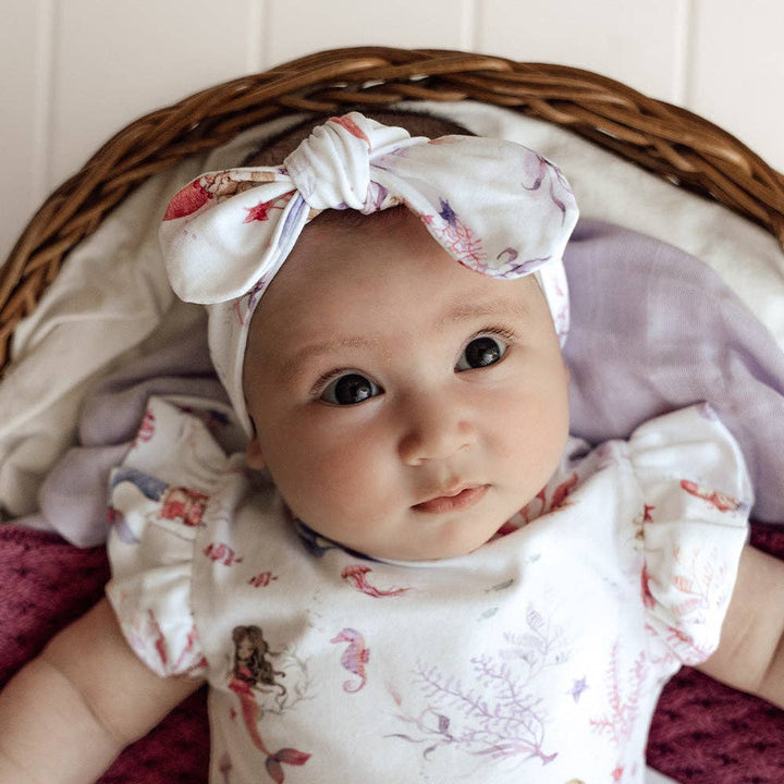 Mermaid Organic Topknot/Bow