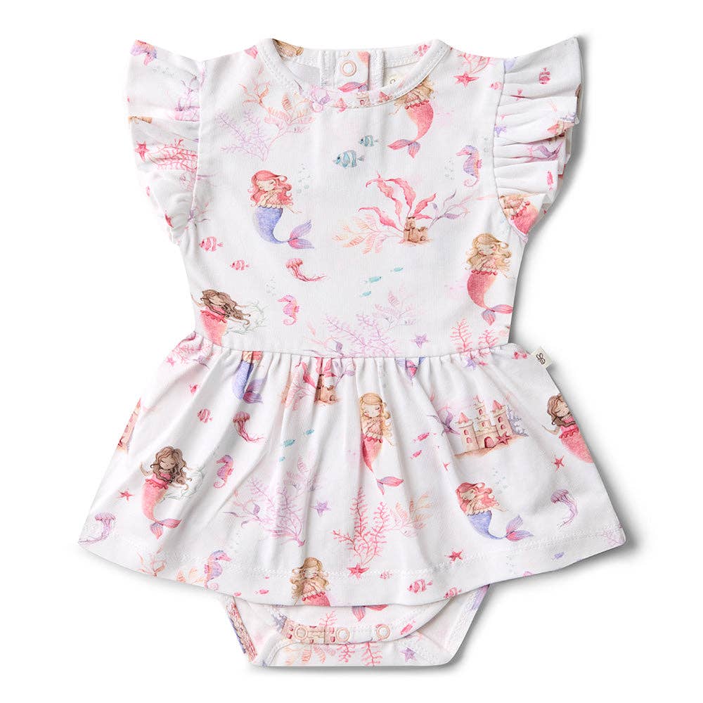 Mermaid Short Sleeve Organic Dress