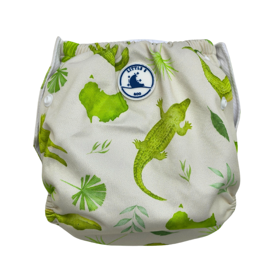 REUSABLE SWIM NAPPY ~ CROCODILES