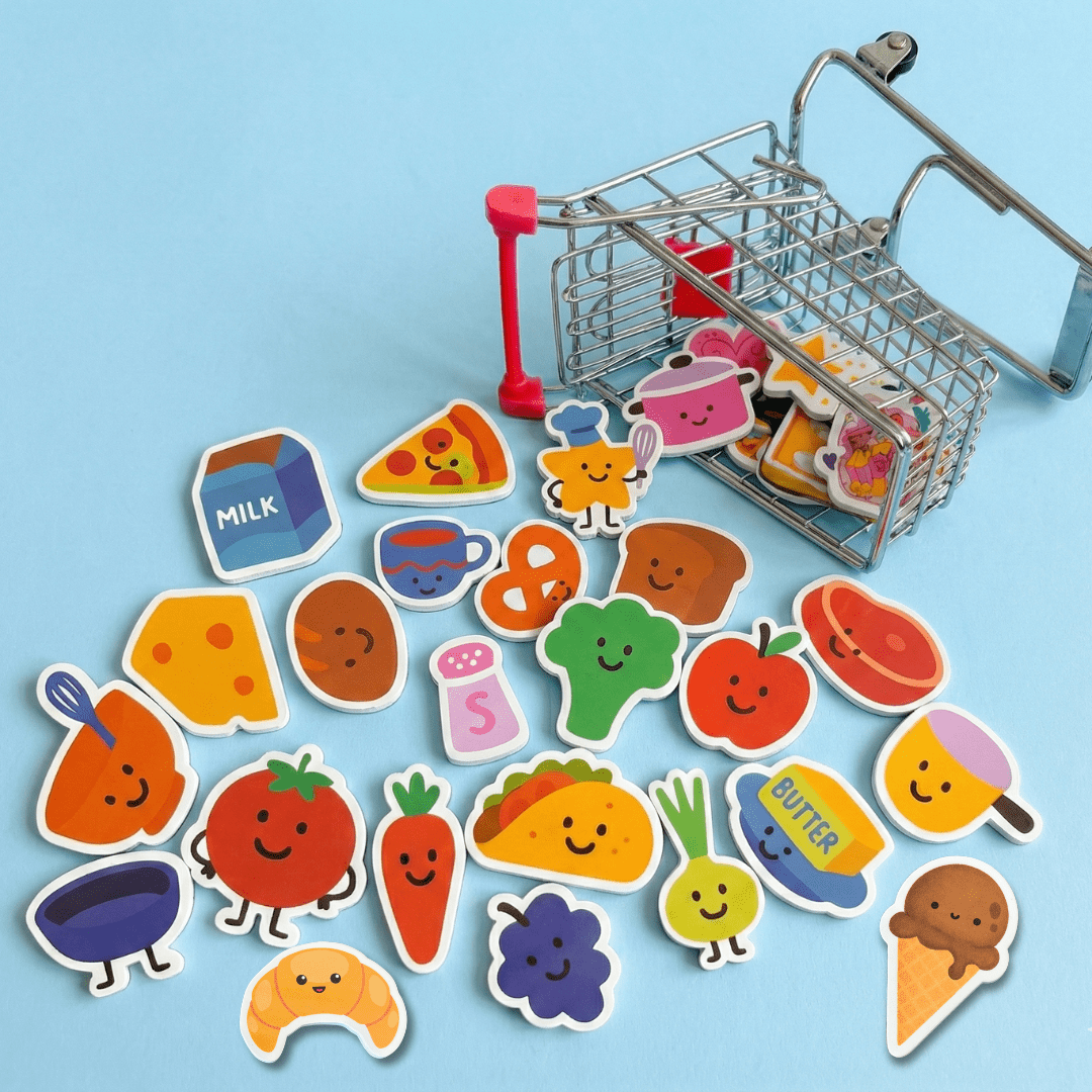 Little Chef Magnet Set | Magnetic Food Play Pieces for Kids