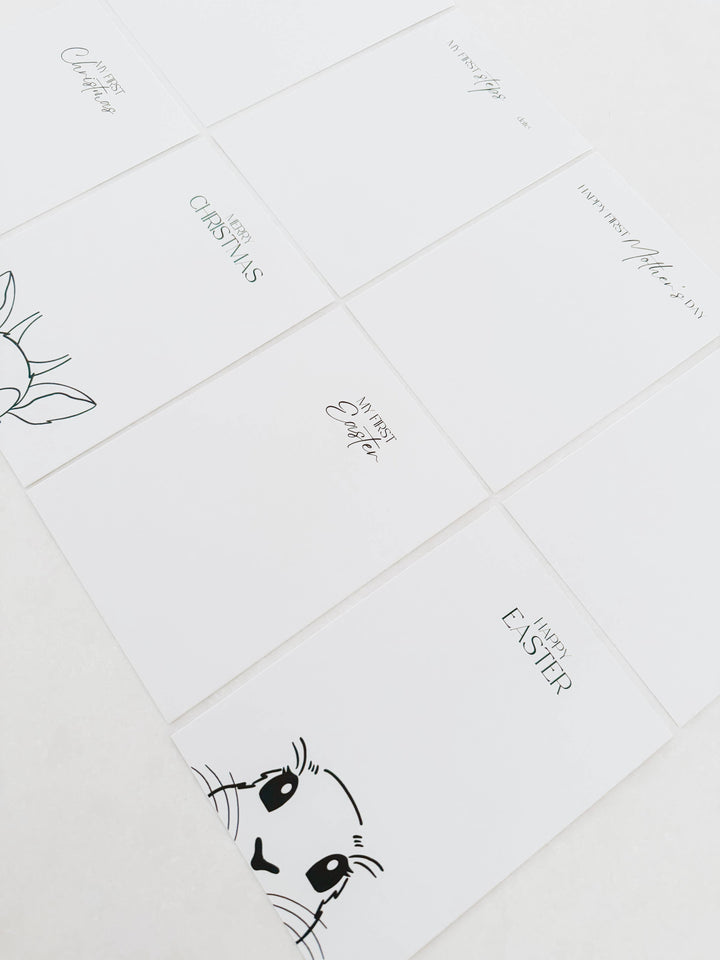 ‘My First’ edition - Inkless Milestone Cards
