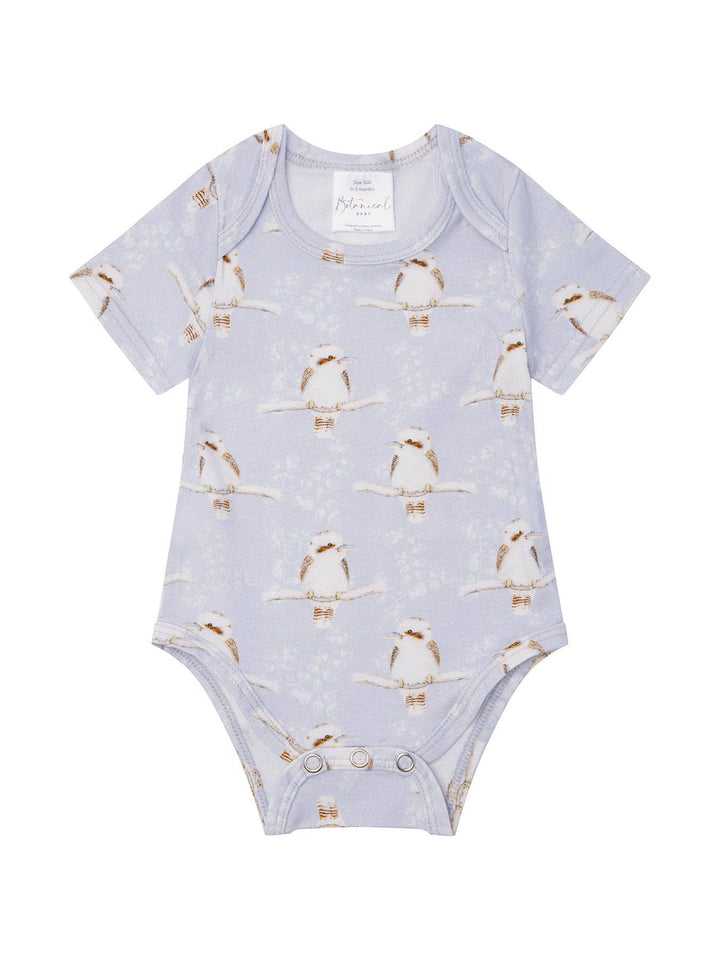 Organic Bodysuit in Kookaburra Blue