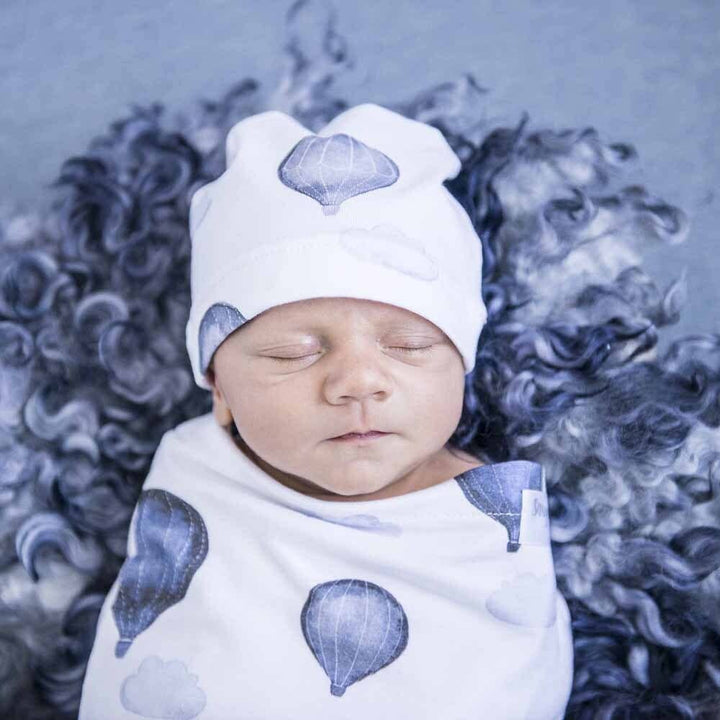 Cloud Chaser Snuggle Swaddle & Beanie Set