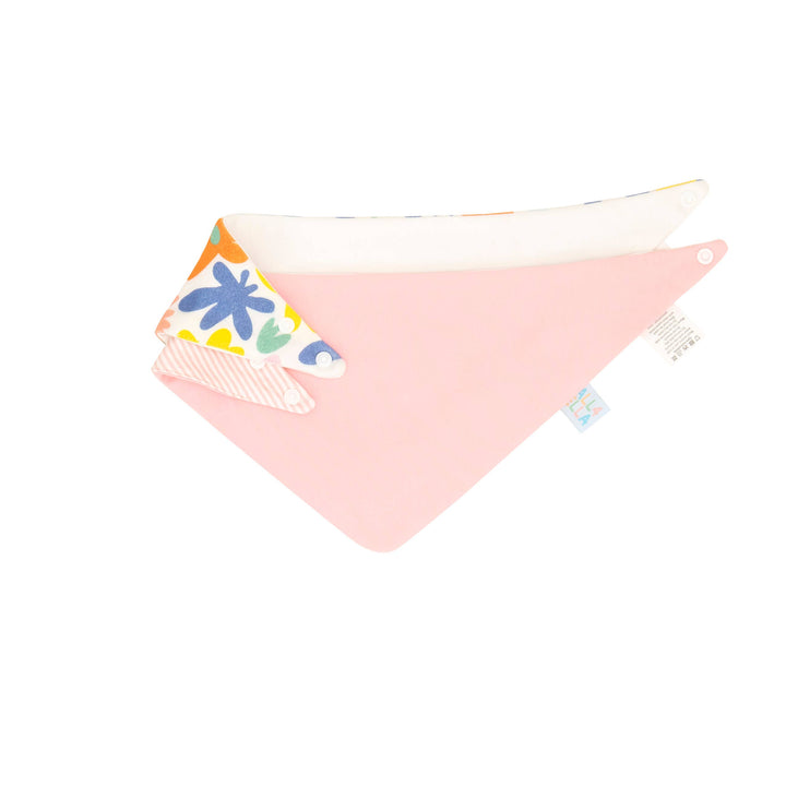 Bandana Bibs 2pk - Bright Floral